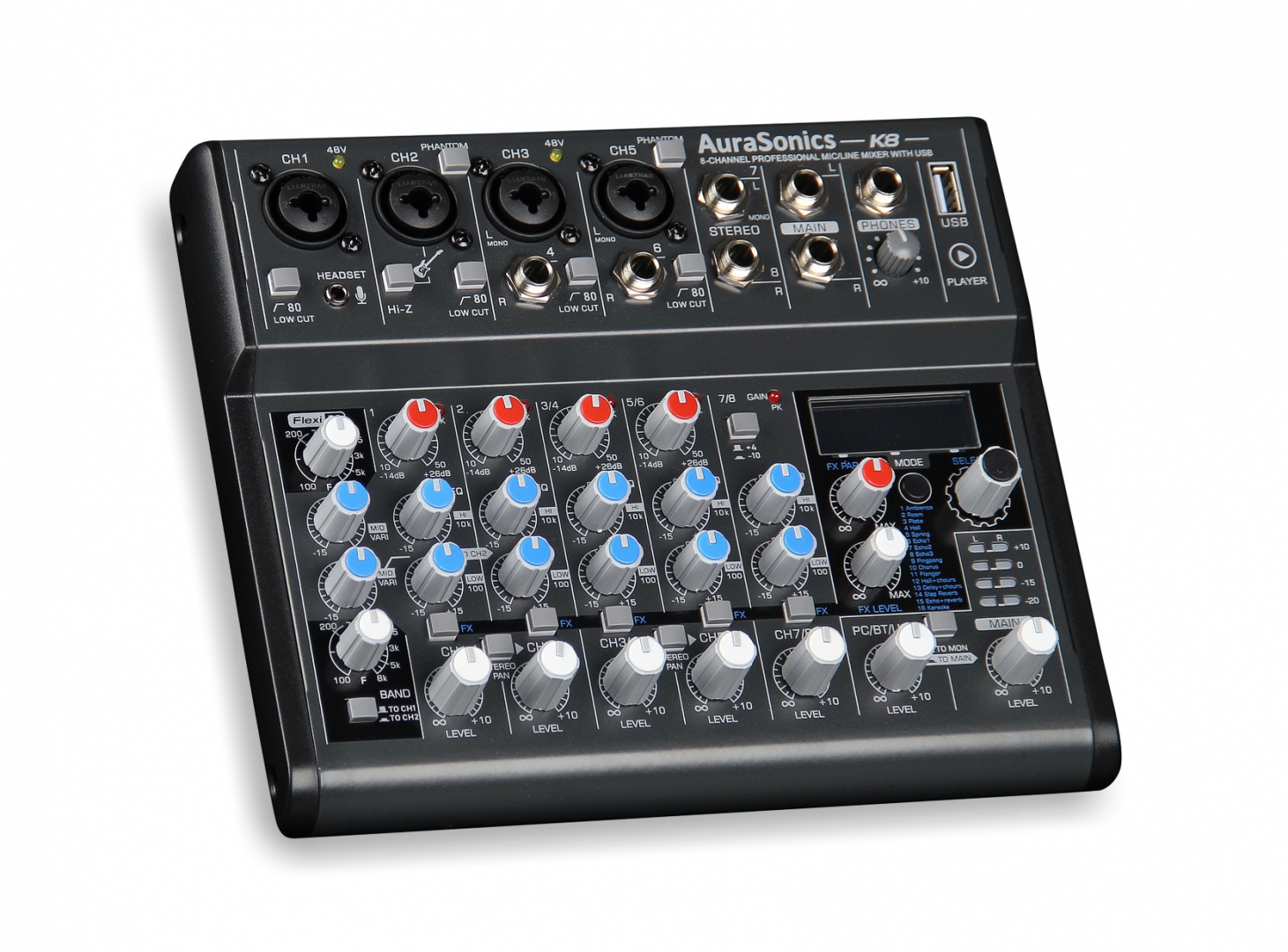 AuraSonics K8 компактный микшерный пульт в Люберцах