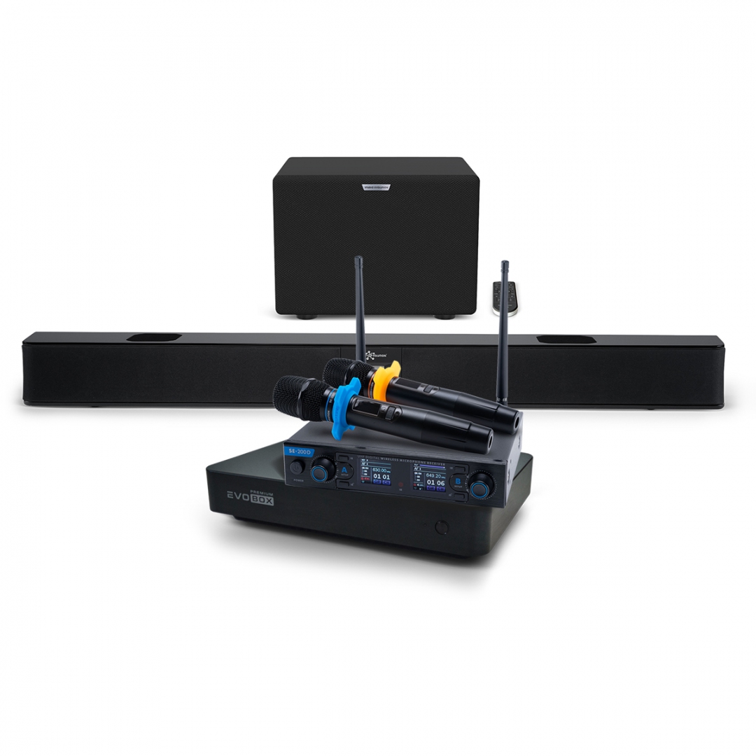 Hi-End караоке-система EVOBOX Premium + EvoSoundBar (саундбар с караоке) в Люберцах