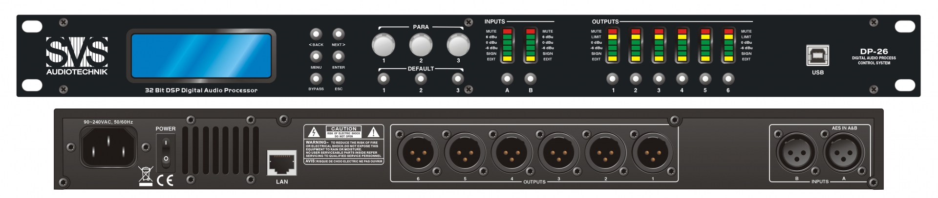 SVS Audiotechnik DP-26 Цифровой процессор: 2 входа 6 выходов в Люберцах
