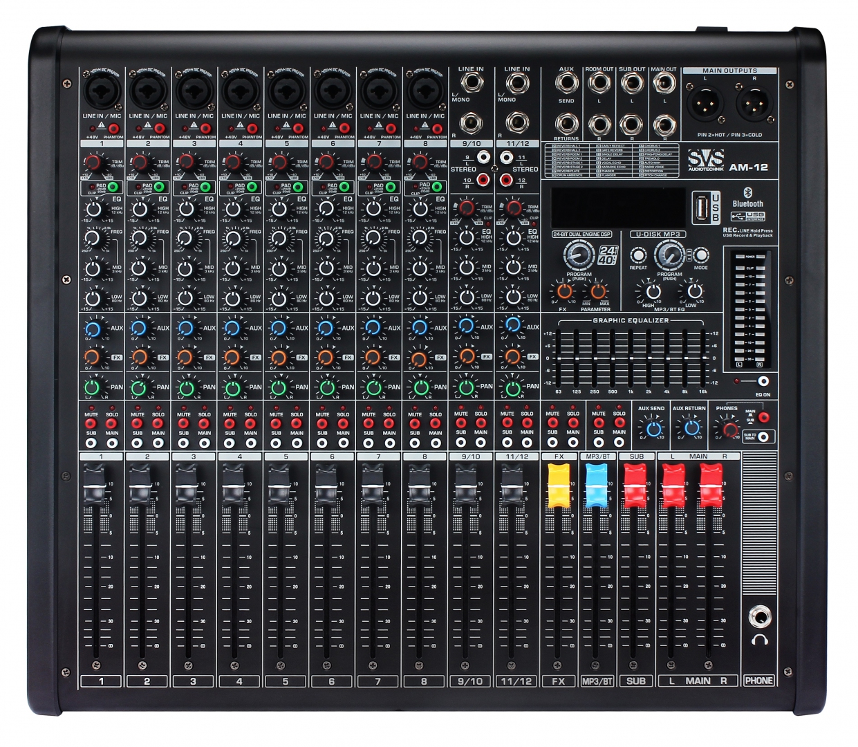 SVS Audiotechnik mixers AM-12 Микшерный пульт аналоговый, 12-канальный в Люберцах